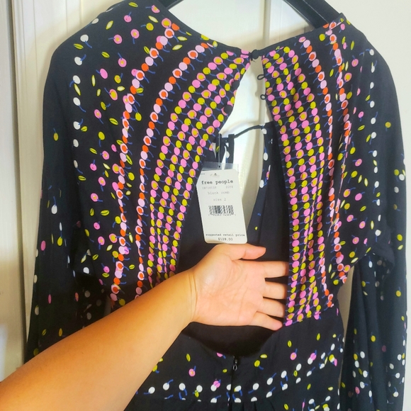 NWT FREE PEOPLE Boho Fit Flare swing mini dress XS - Picture 7 of 13